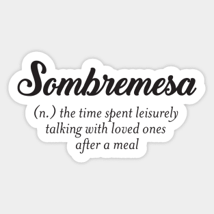 Sombremesa Sticker